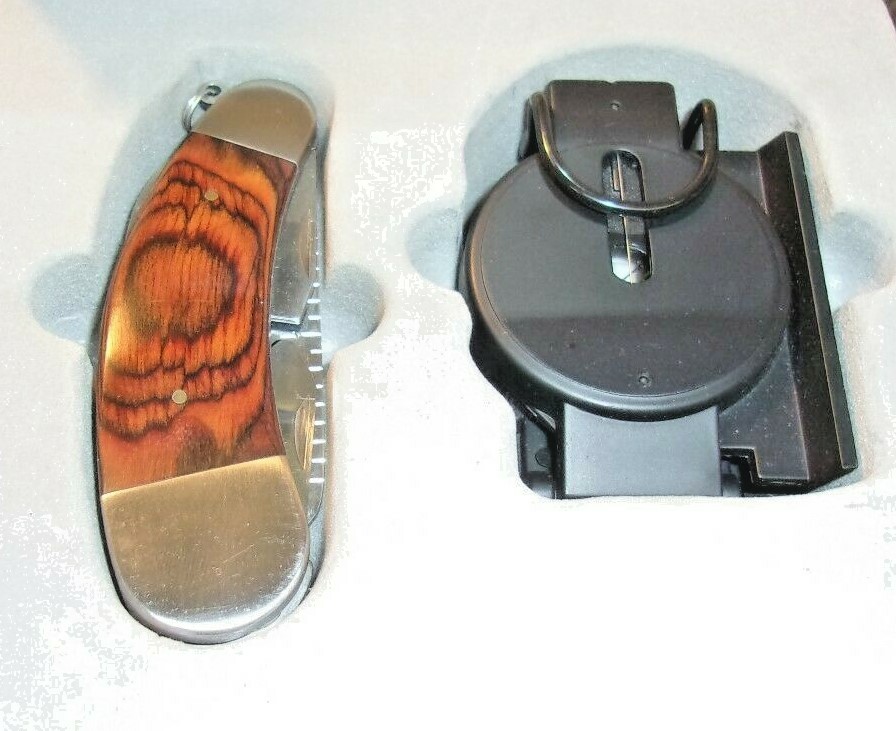 MILITARY COMPASS & POCKET KNIFE SET – TANDY SURVIVAL GEAR – NOS – Sale!