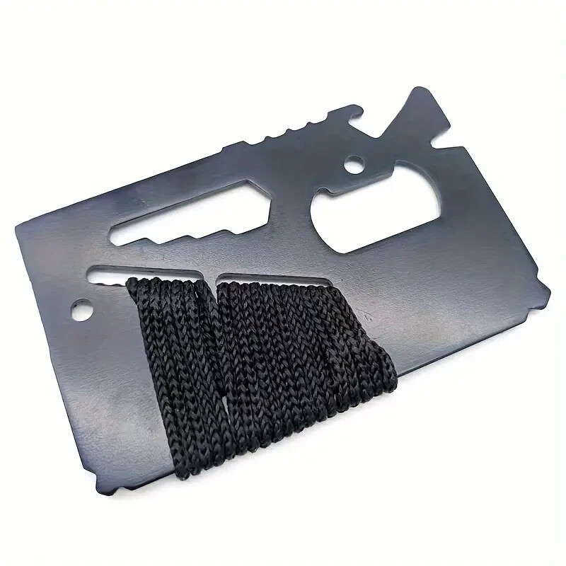 Versatile Compact Multifunction 14-in-1 Stainless Steel Pocket Survival Tool