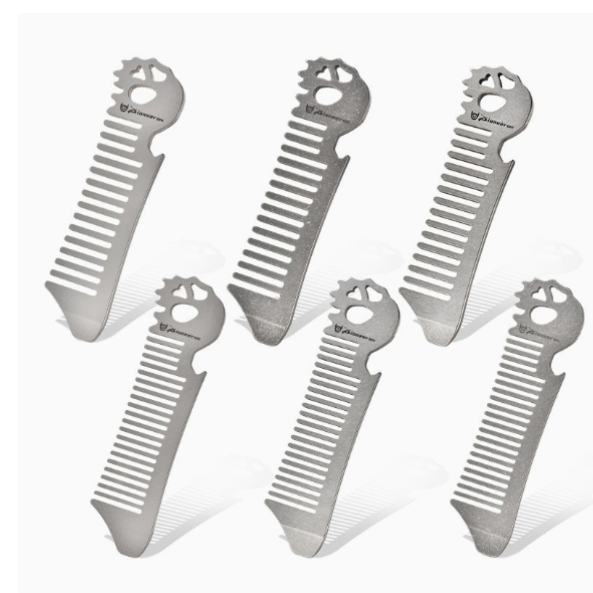 RIHE Design TC4 TITANIUM PRY Bar TOOL Ghost EDC bottle opener Comb Gift