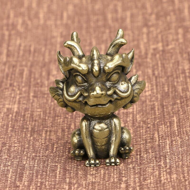 Small Brass Pixiu Statue Brass Pixiu Figurines 34*25 mm House Office Decor