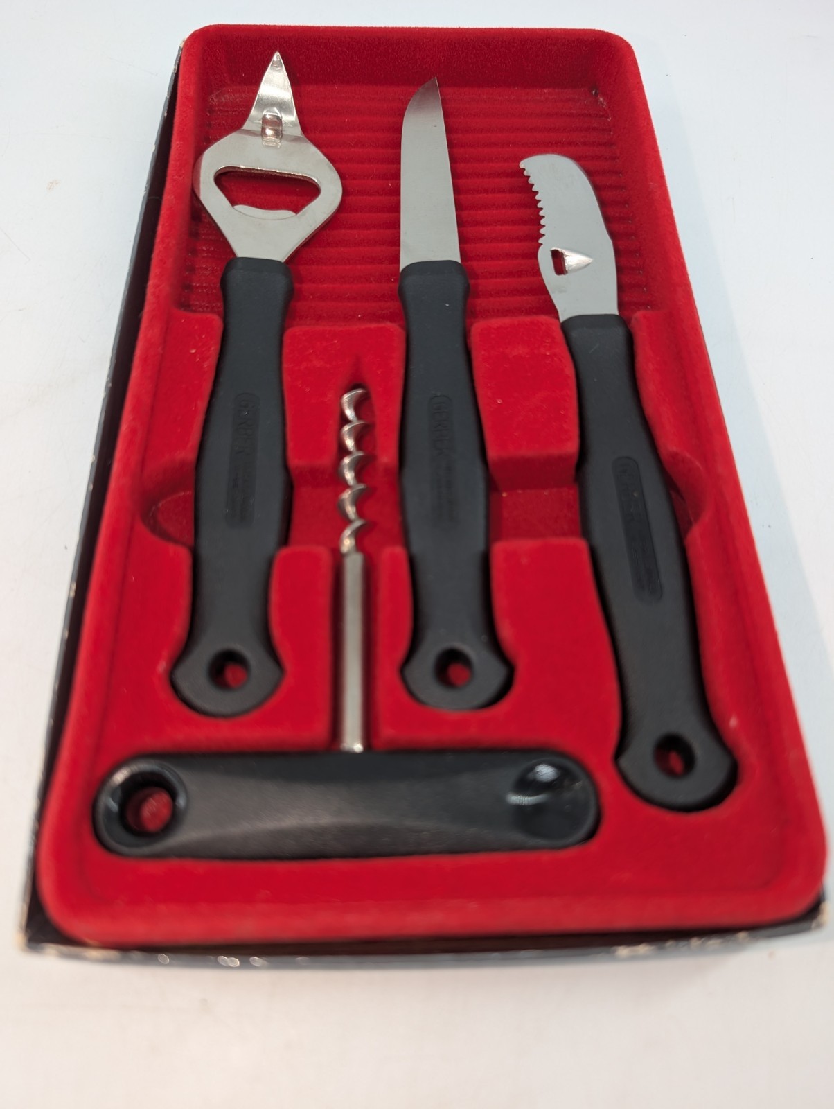 GERBER 3054 Gadget Gift 4pc Bar Set Unused Germany