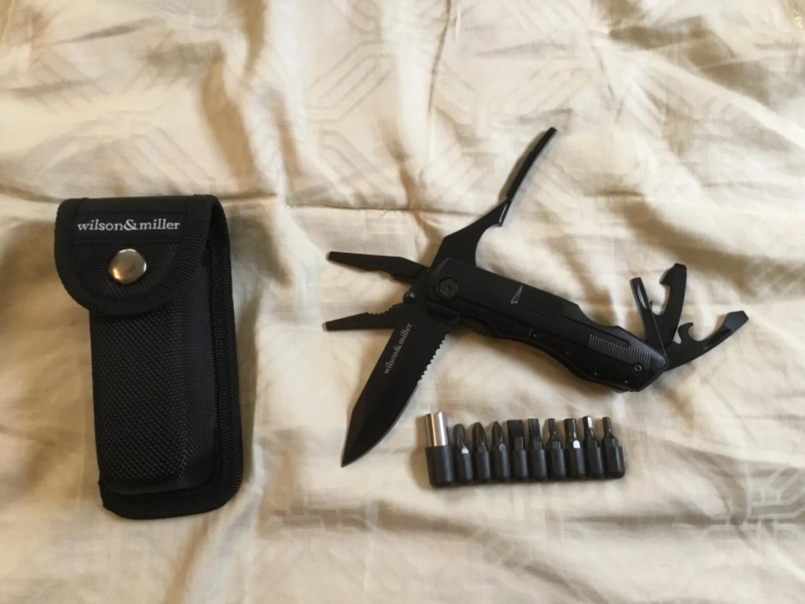 Wilson & Miller 10-piece Multitool and Tactical Blade W/Sheath New In Box