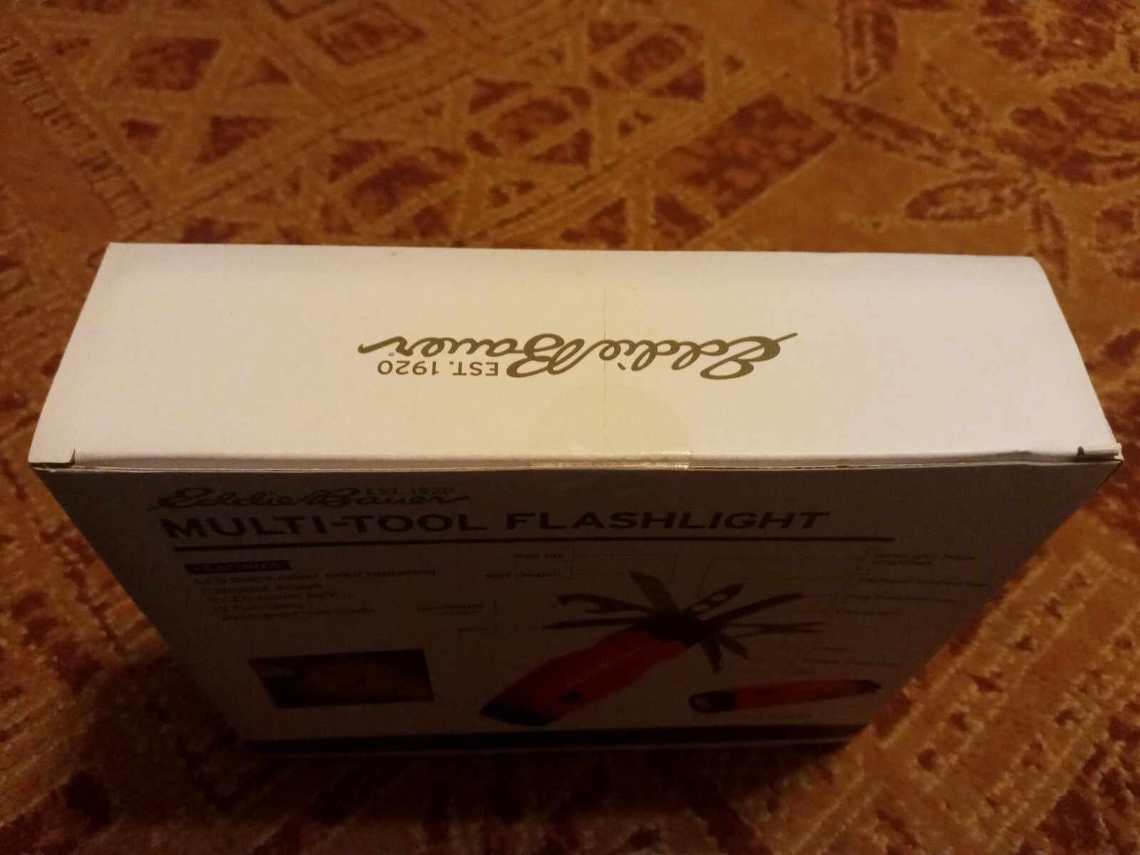 Eddie Bauer Multi-tool Flashlight Multi-purpose 2 Mode Light 12 Functions 5 LEDS