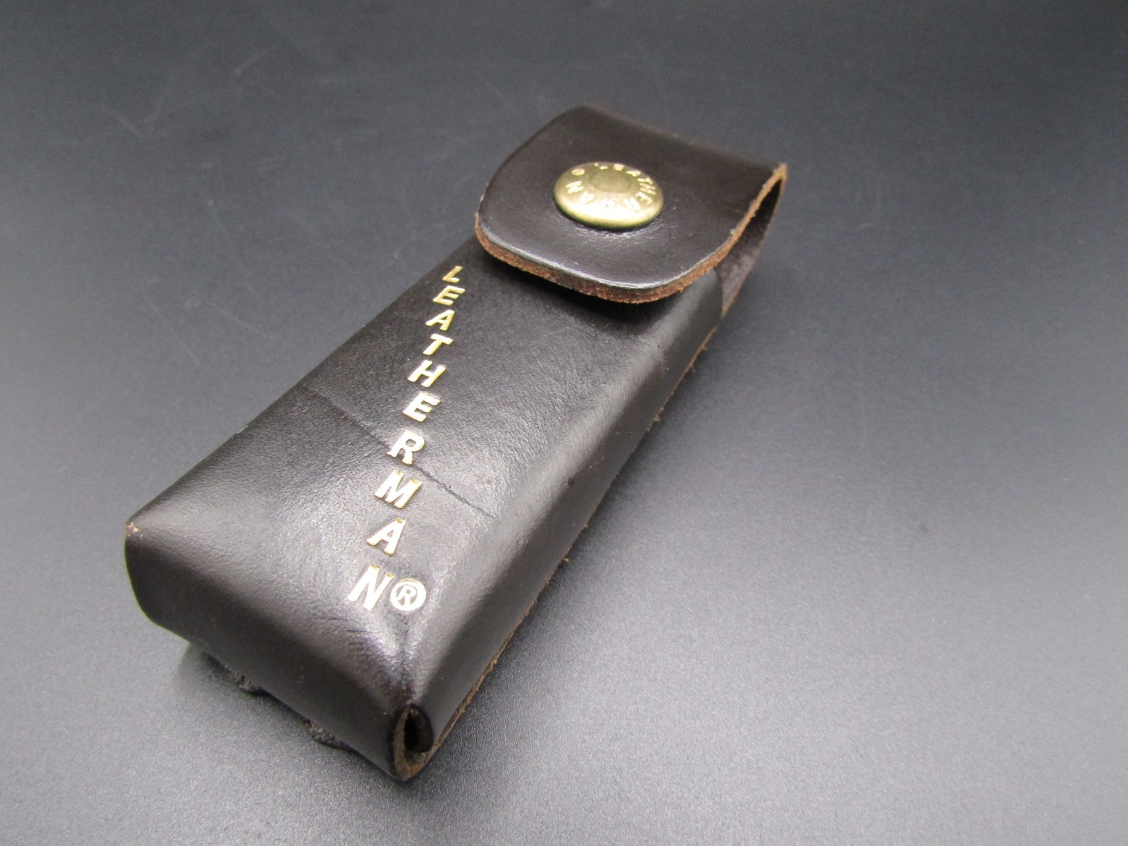 Vintage Genuine Leatherman Multi-Tool Black Pouch 4 1/2″ Excellent Condition
