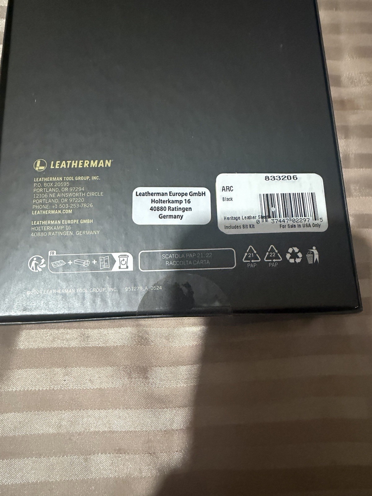 Leatherman Arc Obsidian Multi-Tool. Discontinued. Never Opened In Box