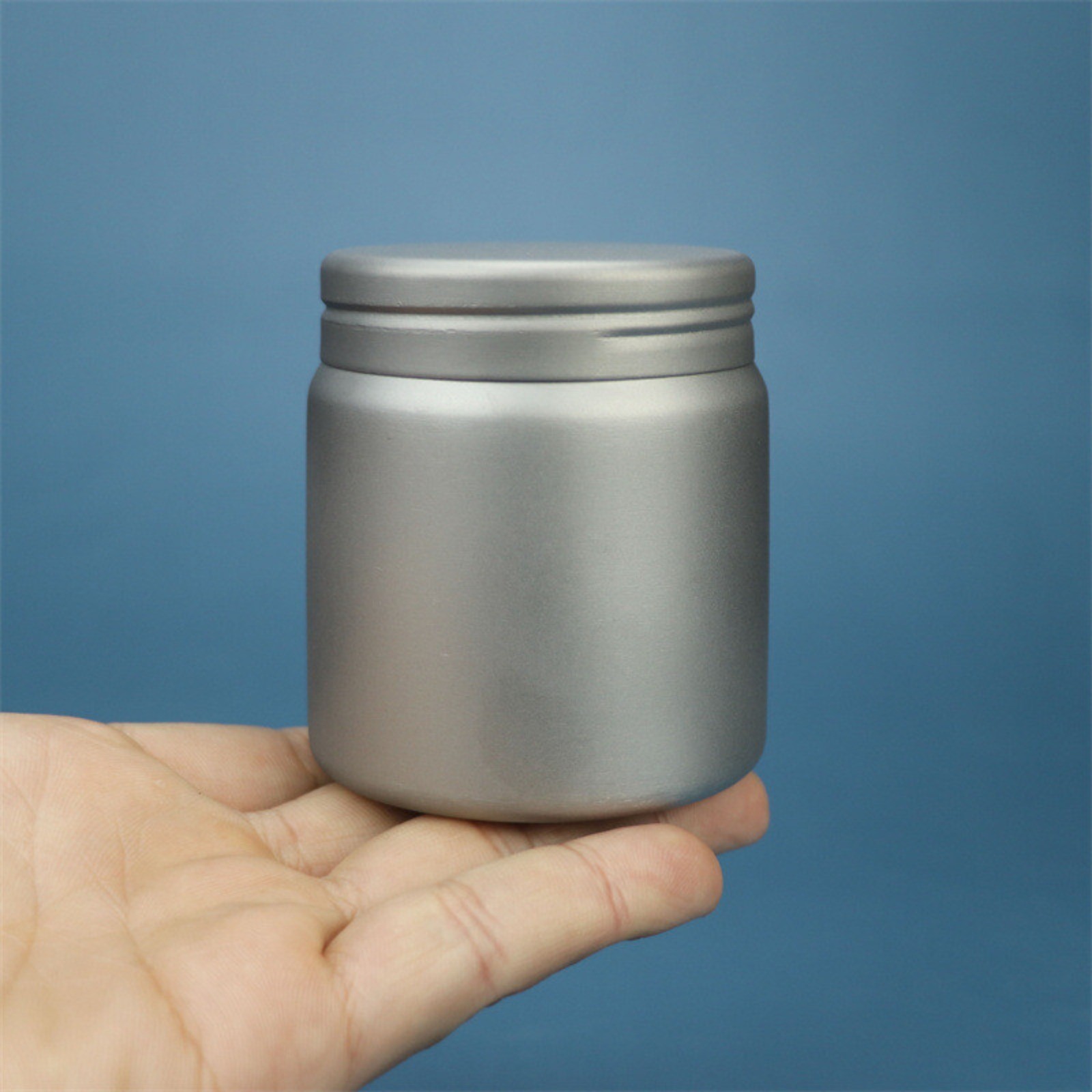 Pure Titanium Pill Box Portable Tea Can Storage Medicine Bottle EDC Tool