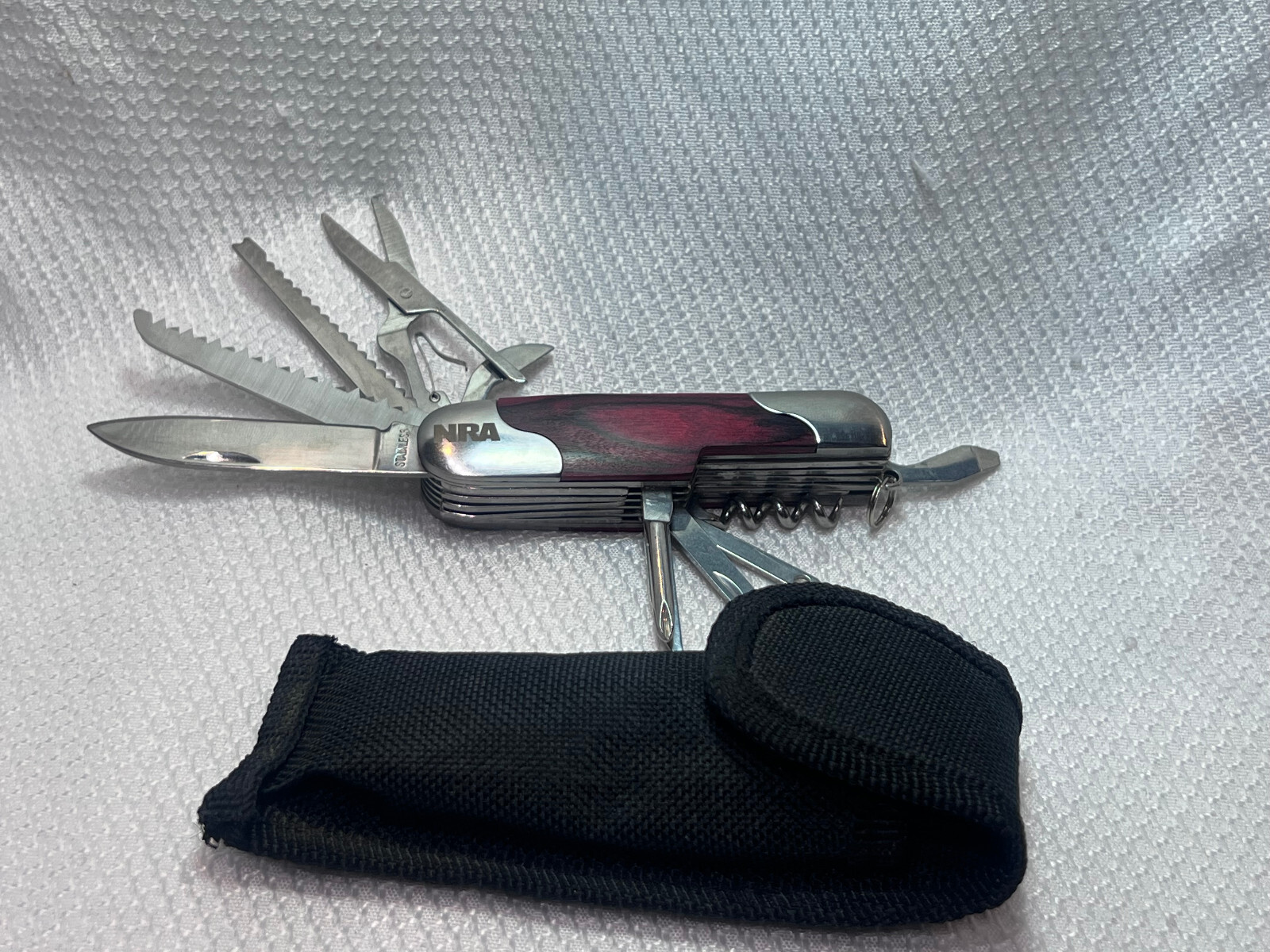 Camping Survivalist Lot NRA Flashlight Knife Multi tool & Folding HOBO Utensil