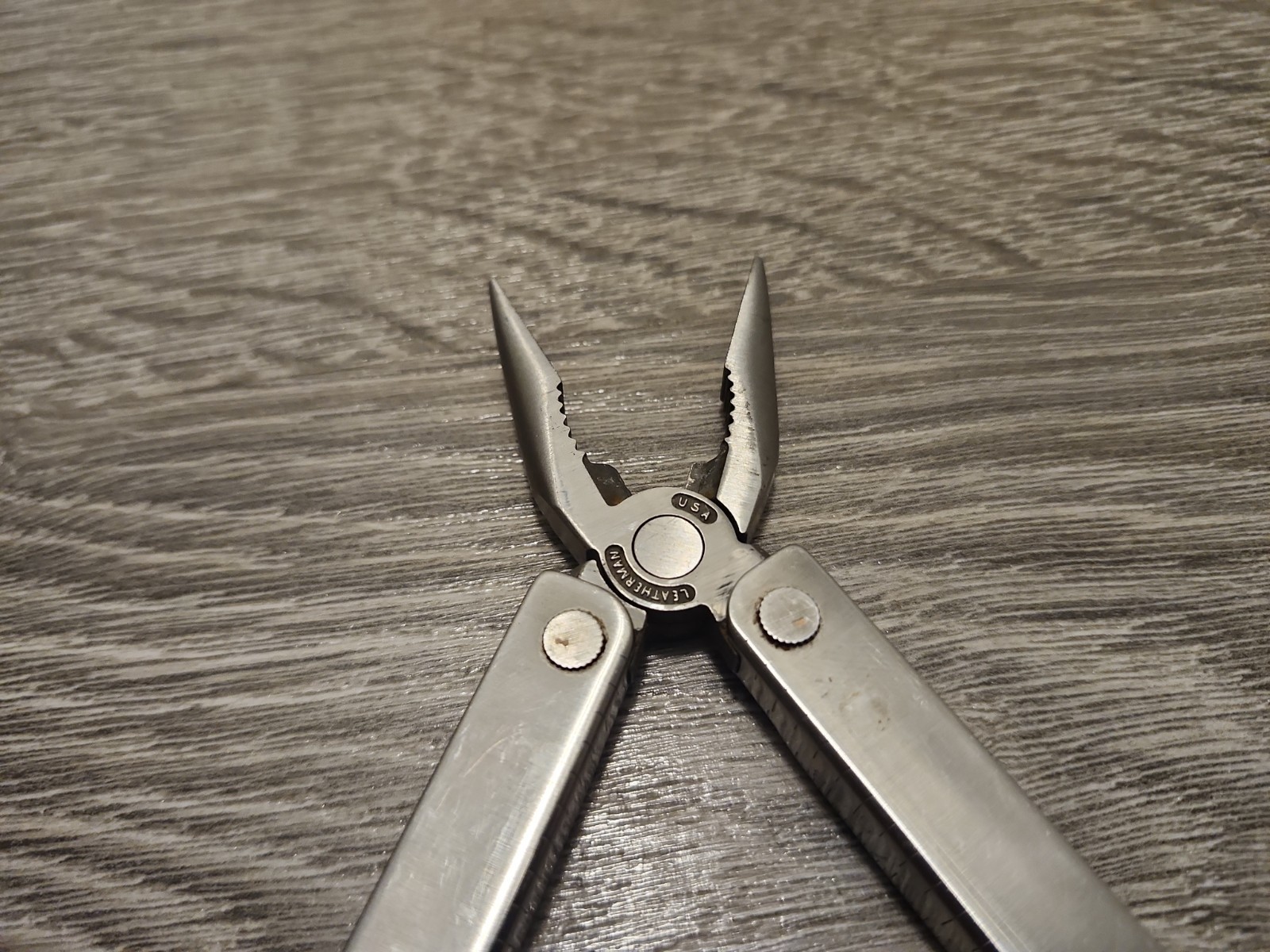 Leatherman Tool – Used, Stainless Steel, Good Condition, Older Model, With Pouch