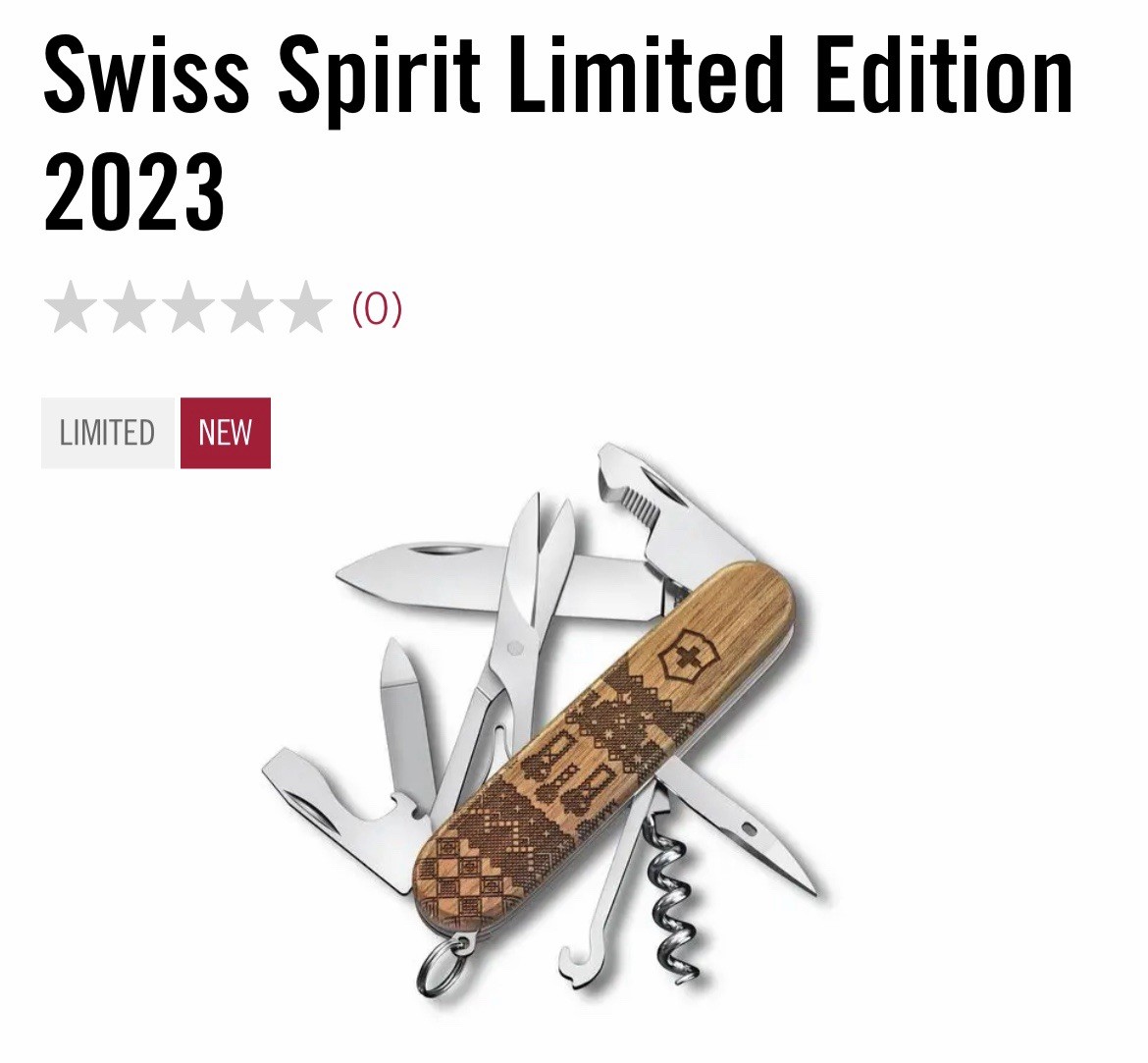 Victorinox Companion Wood Swiss Spirit Limited Edition 2023 NEW