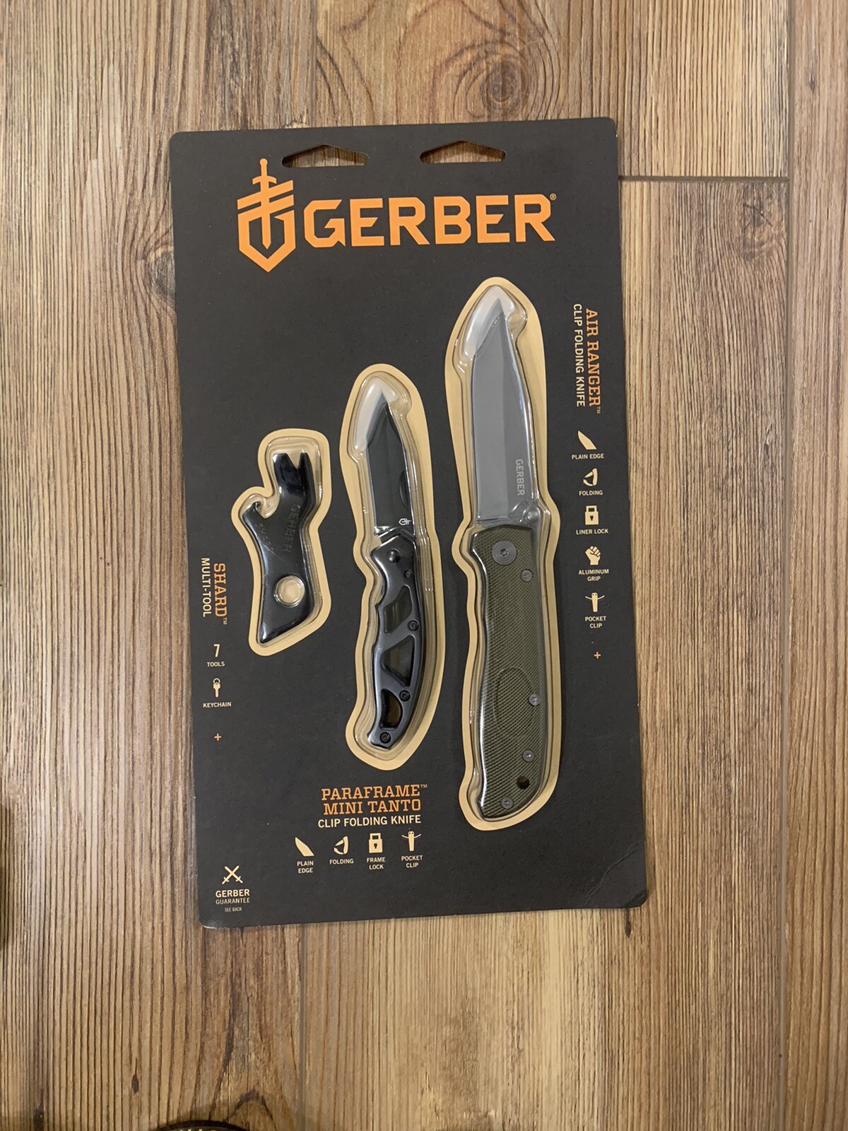 Gerber 3 Piece Knife Set Shard Paraframe Mini Tanto Air Ranger Read Description