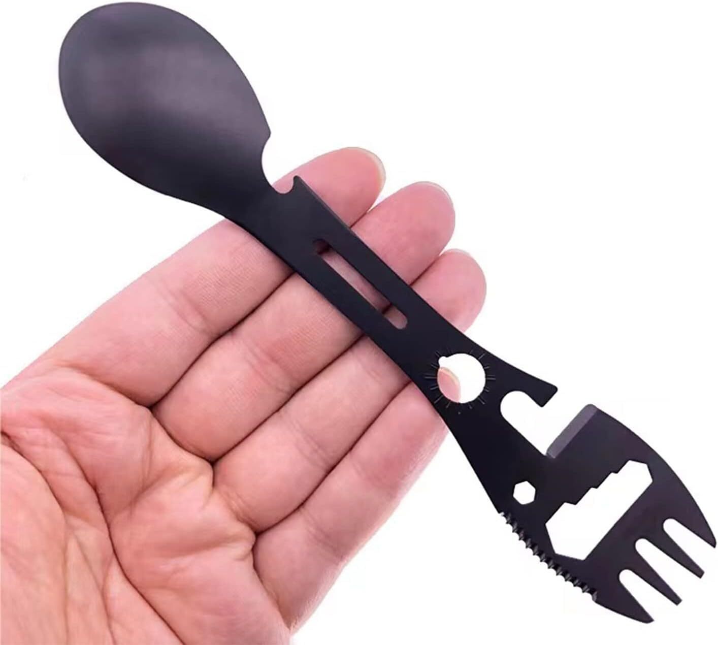 8 in 1 Multi Tool Stainless Steel Fork Knife Spoon Camping Survival Tool Kit