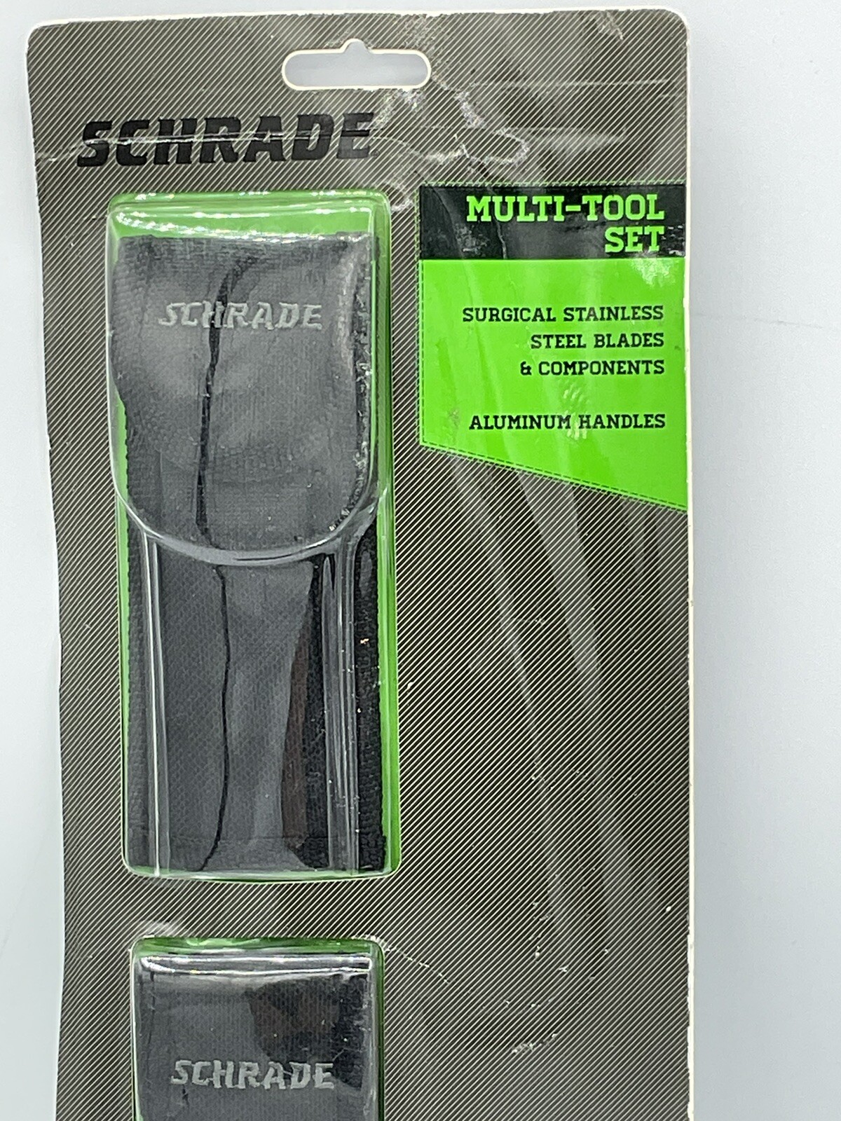 Schrade Multi-Tool Set – 13 And 12 Functions With Cordura Holsters – New