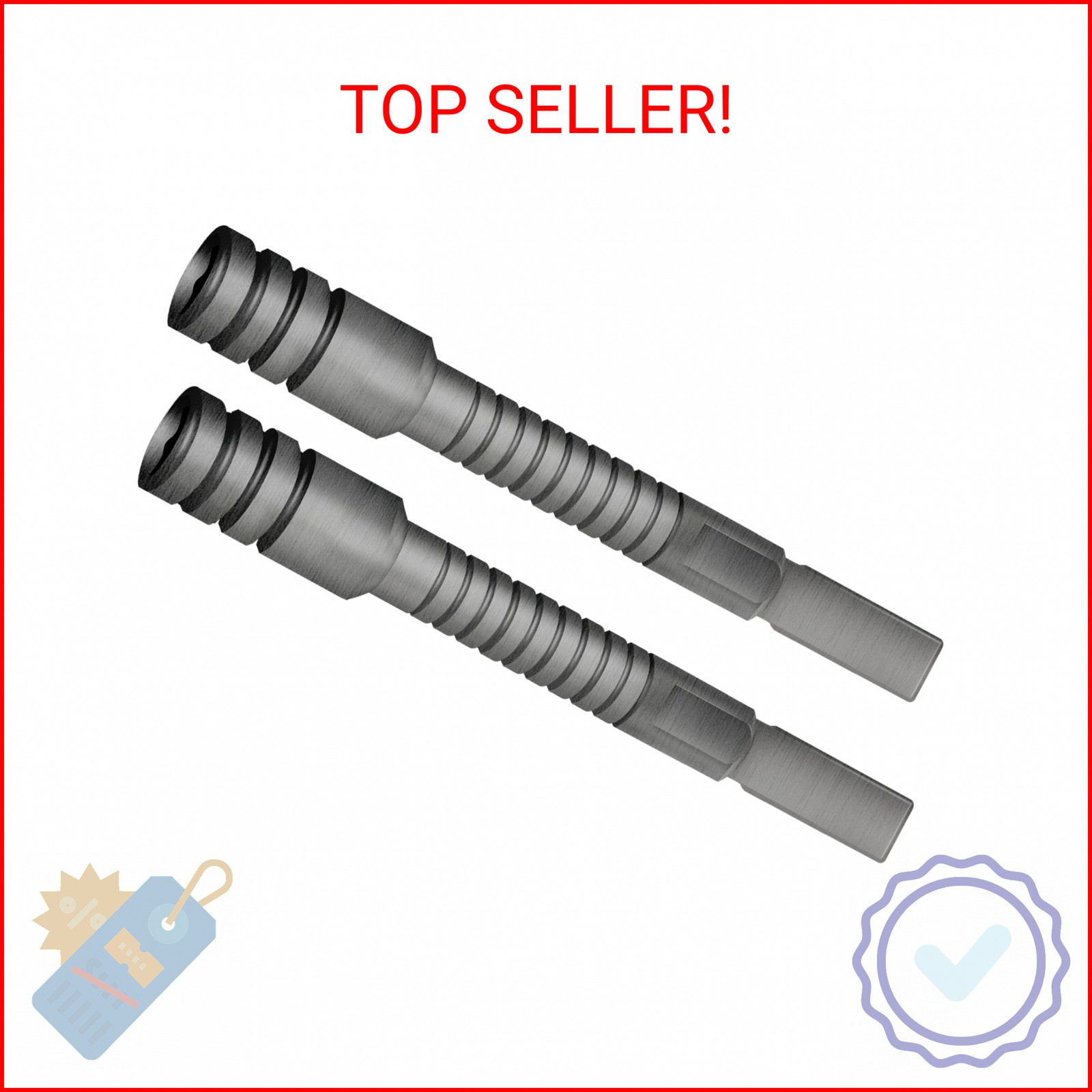 (2-Pack) Calvana Multitool Bit Driver Extender, Ratchet Driver, Add-on Accessory