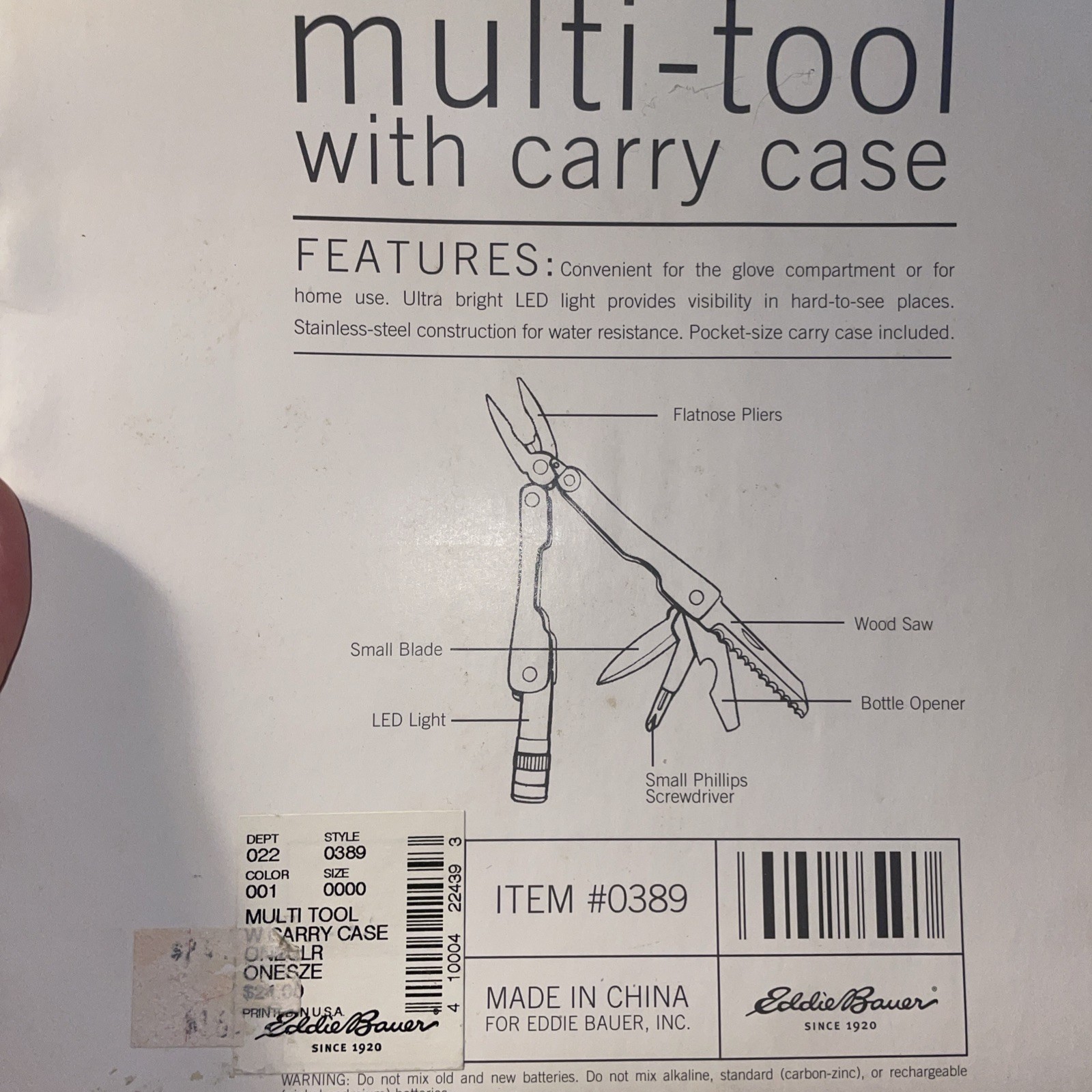 3 Eddie Bauer Multi Tool W/ Cases