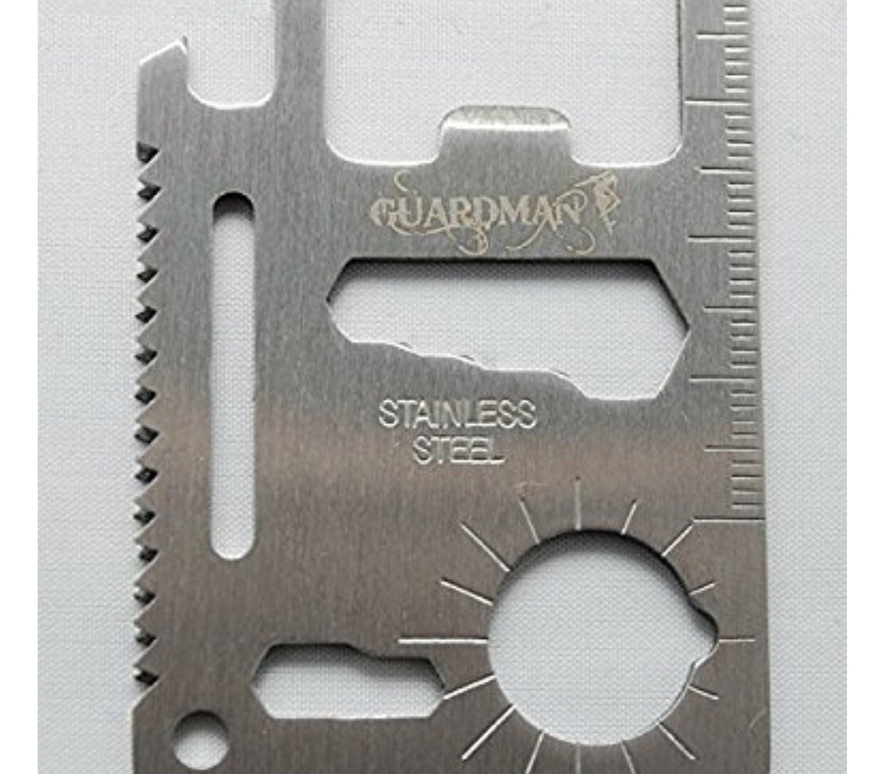 Guardman 11 in 1 Beer Opener Survival Credit Card Tool Fits Perfect in Wallet