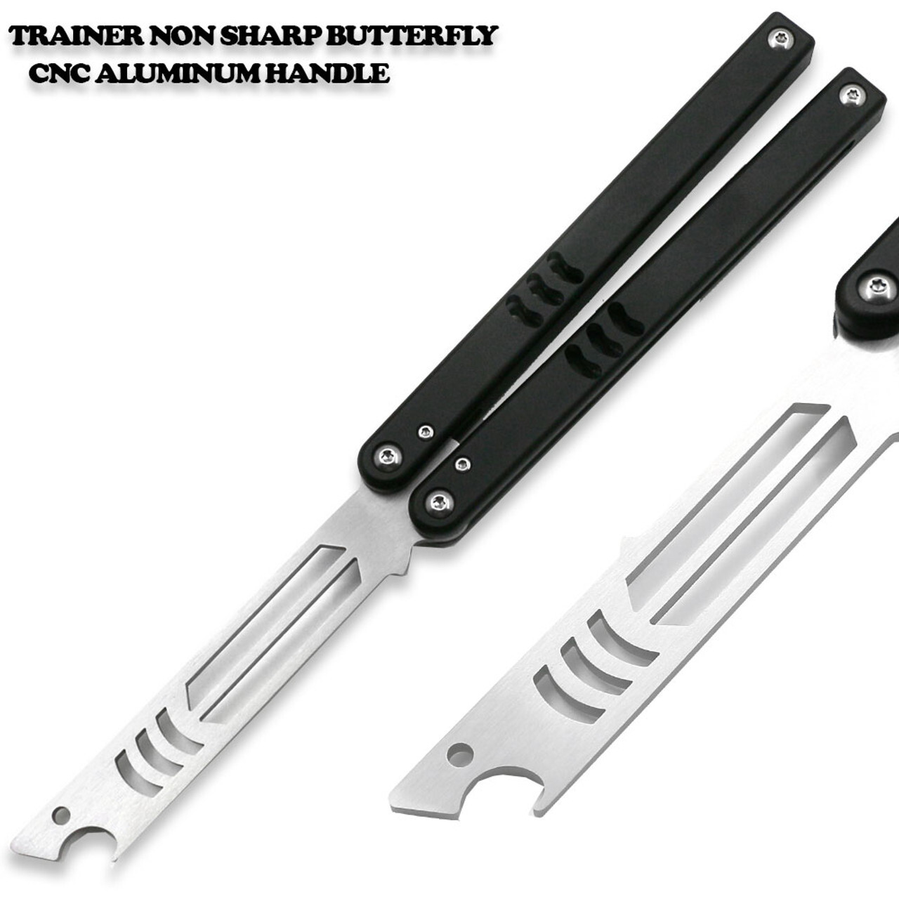 CNC Shark Model Non-Sharp Professional Trainer – Butterfly Black Handle