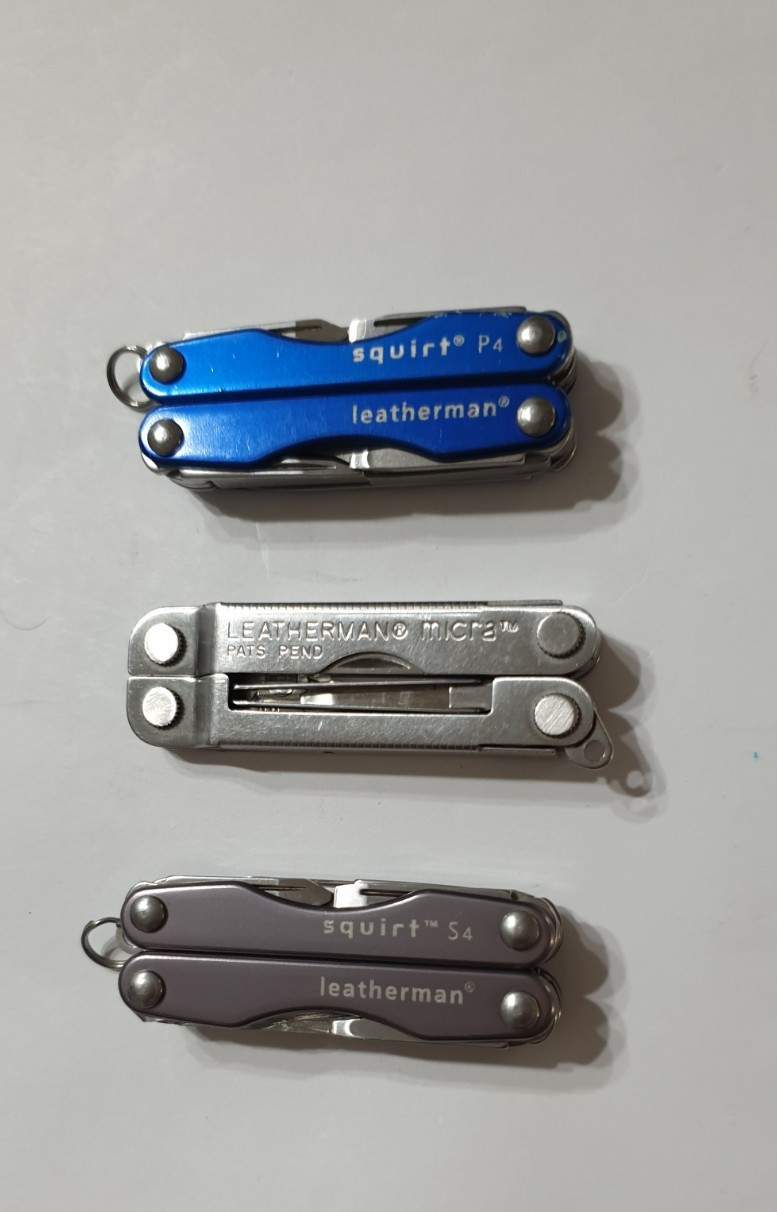 🔥🔥 3X Leatherman Squirt P4 S4 Micra Multi Tool Collectable Keychain Rare Set