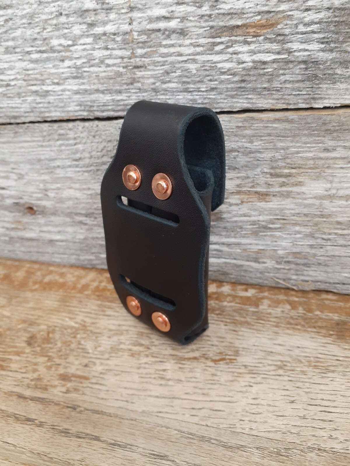 Black Horizontal Leather Sheath for Leatherman Surge USA Handcrafted
