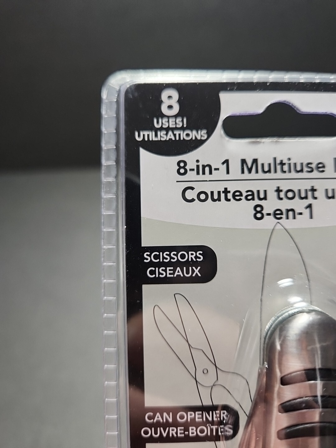 8-in-1 Multiuse Pocket Knife Utility Hand Tool 3.5in Long