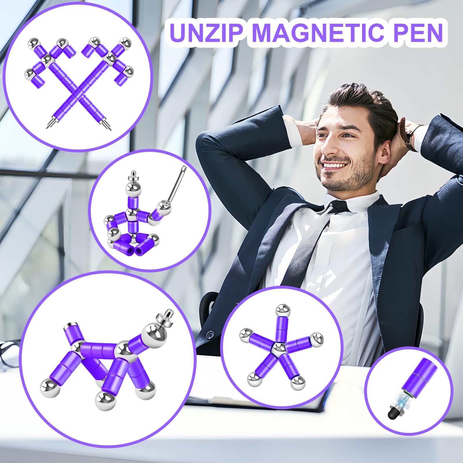 YYMHMF Fidget Pen Gifts for Men & Teen Cool Stuff Gadgets for Men Women, Fidget