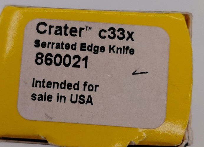 Leatherman Folding Lock Blade Knife CRATER c33x SERRATED 2.6″ BLADE 3.87″ Closed