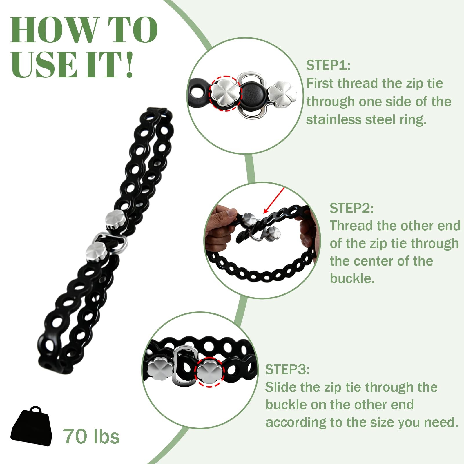 4-Pack Modular Gear Straps,Flexible Multi-Tool & Wearable Gadget for Outdoor …