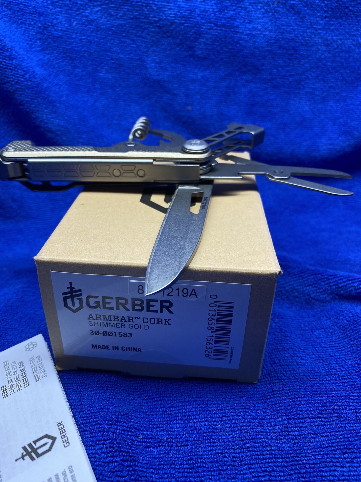 Gerber Armbar Cork Multi Tool Shimmer Gold Color