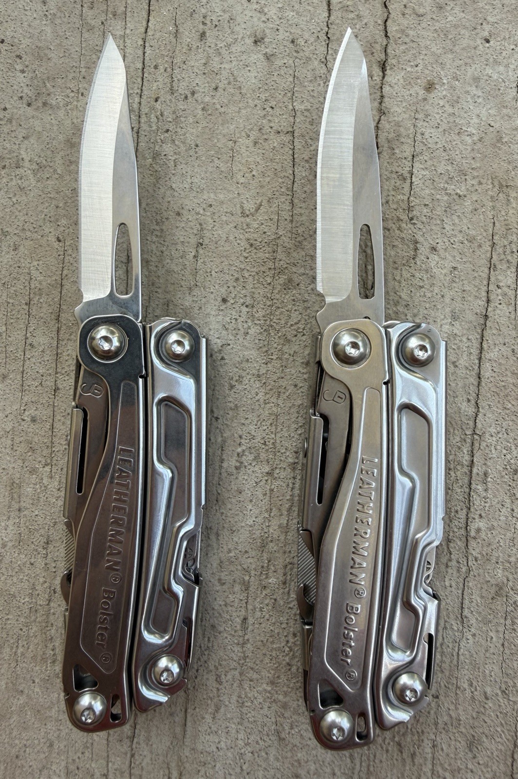 LEATHERMAN BOLSTER MULTIPURPOSE TOOL STAINLESS, 13 TOOLS, EXCELLENT!