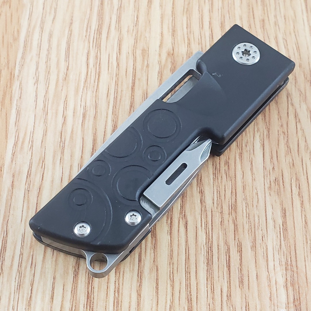 Maserin D-DUT Multi Tool Pocket Knife 440 Steel Blade Black Aluminum Handle
