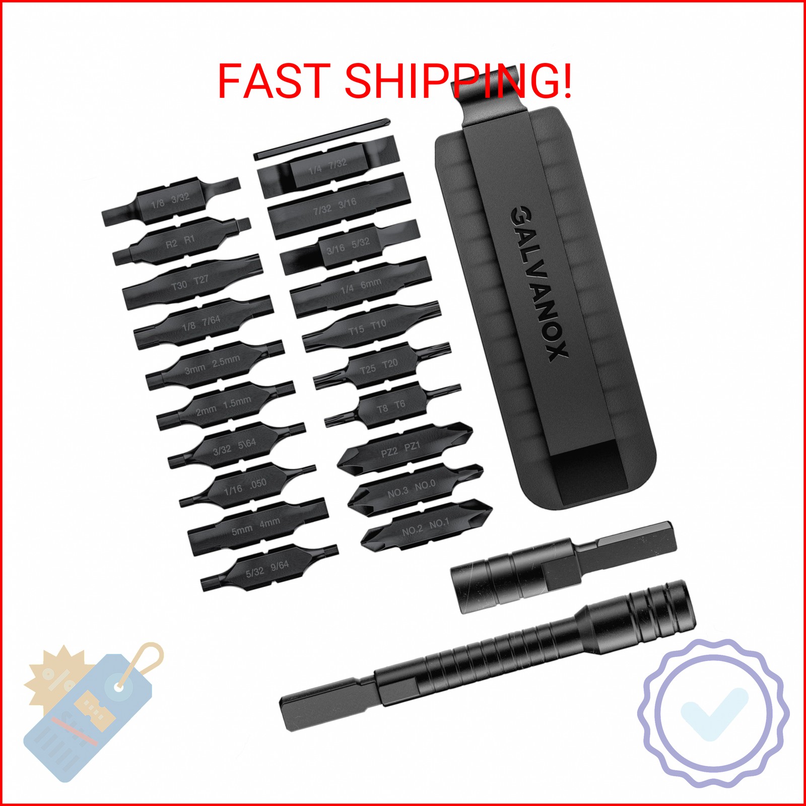 Galvanox 23PC Accessories Set, Compatible with Leatherman Multi-Tools [59HRC] Ha