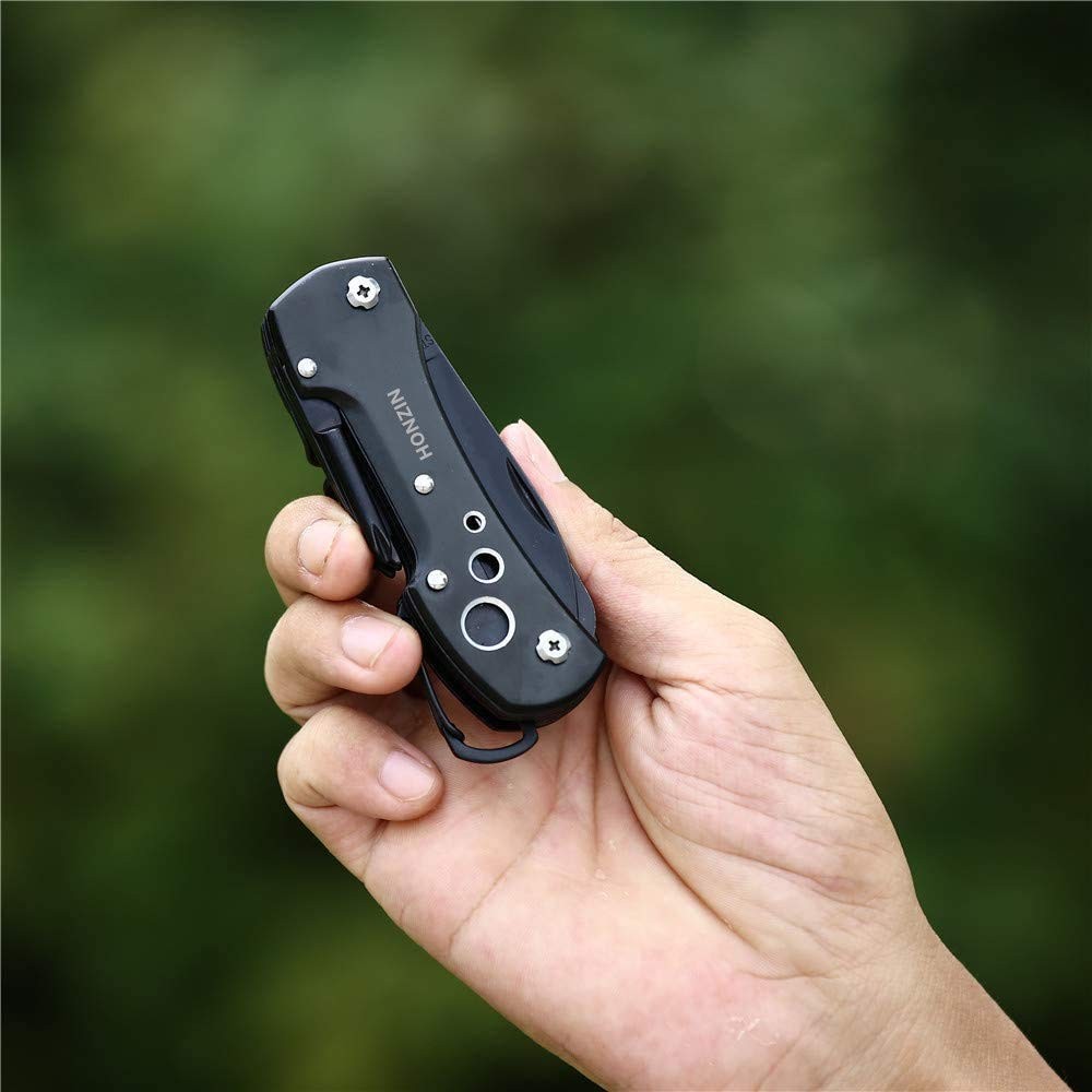 Swiss Small Pocket Knife, 15 in 1 Multitool Knife with Bottle Opener, Saw, Sc…