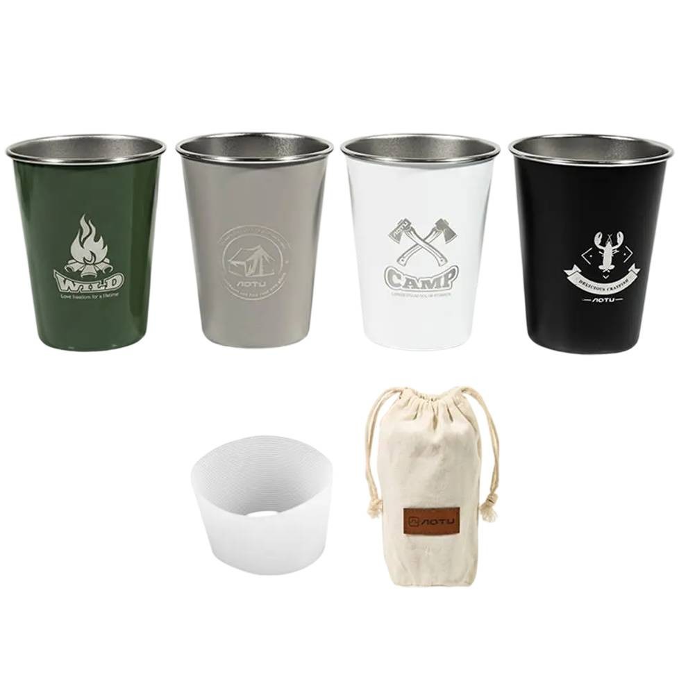 Eco Friendly Reusable 304 Stainless Steel Mugs Great for Camping Trips