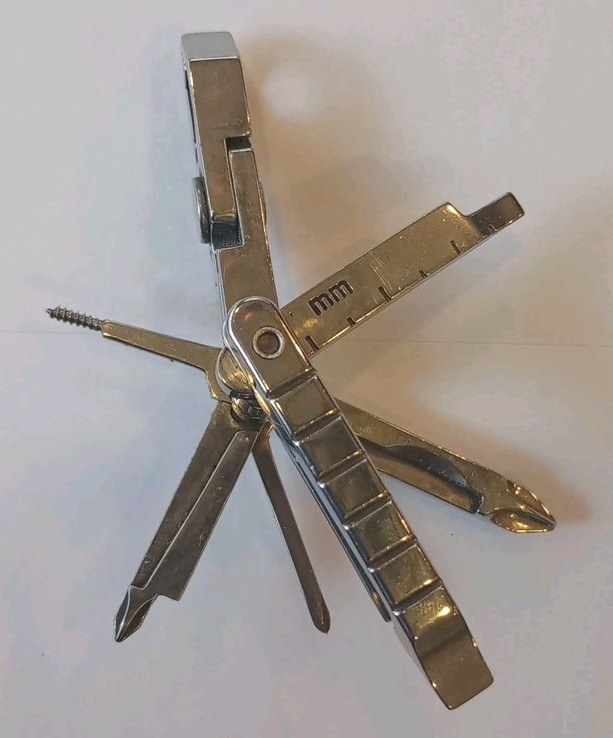 Vintage Swiss-tech Micro Plus Multi utility tool 8 In 1