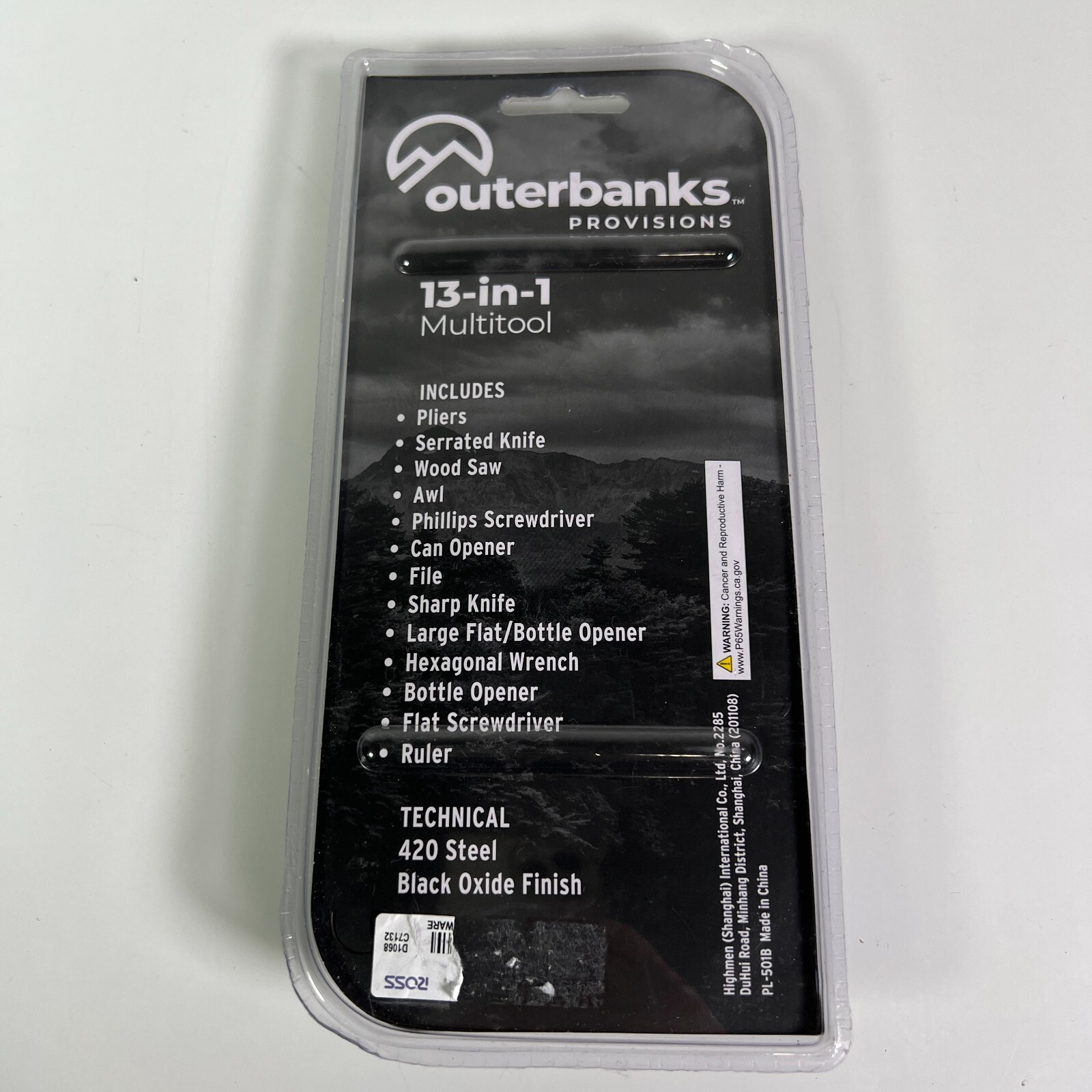 Outerbanks Provisions 13-in-1 Folding Pocket Multitool Hiking Survival Tool NEW!