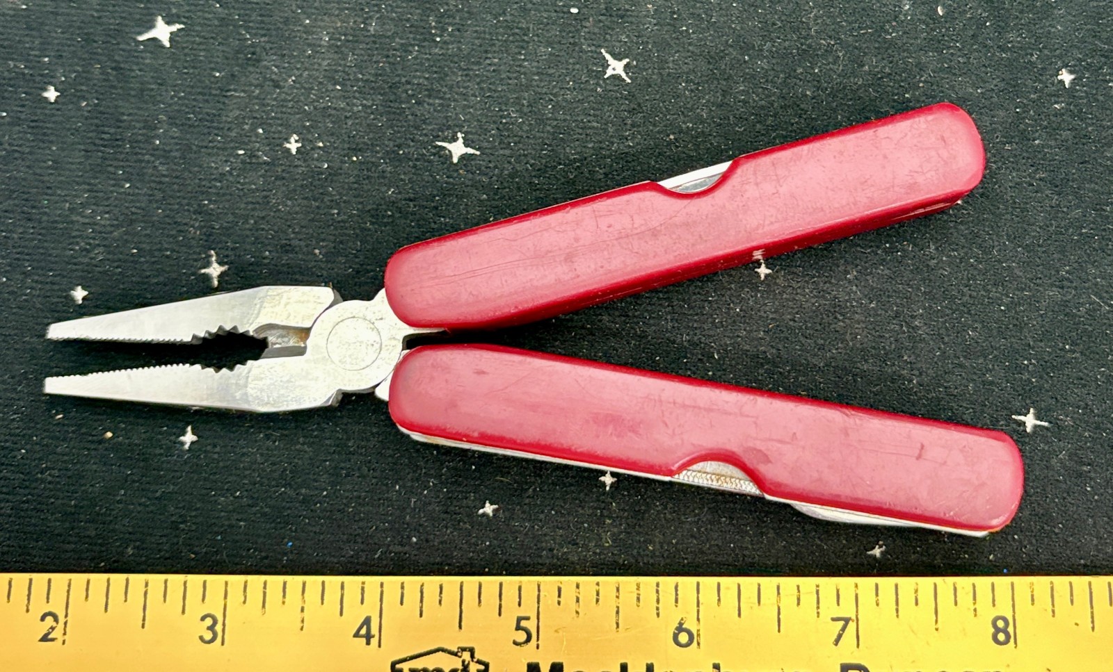 Vintage South Band 9n1 Multi Tool Folding In Red Case Pliers,Knife ETC China