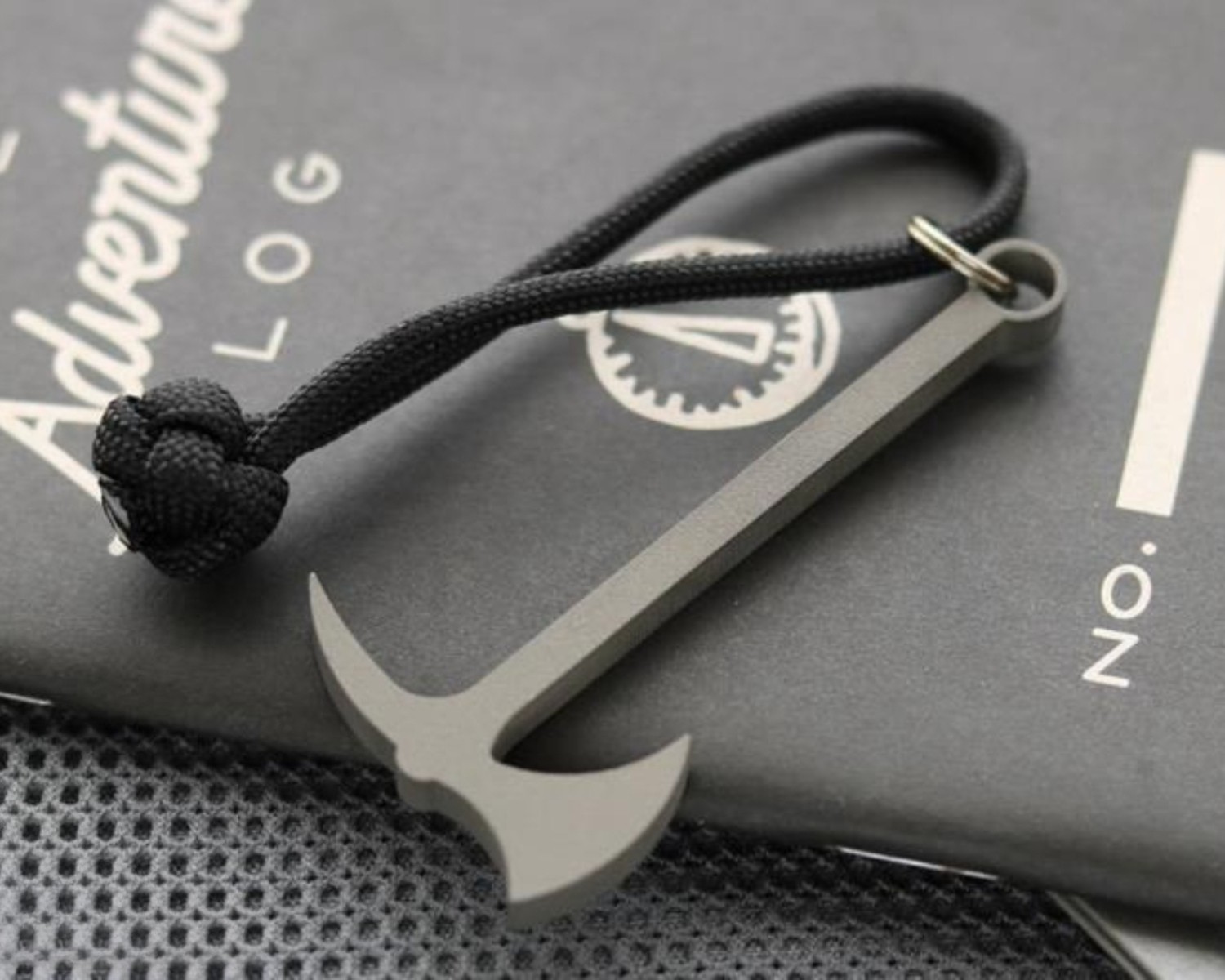 EDC Titanium Multifunctional Crowbar Axe Bottle Opener Keychain Necklace Pendant