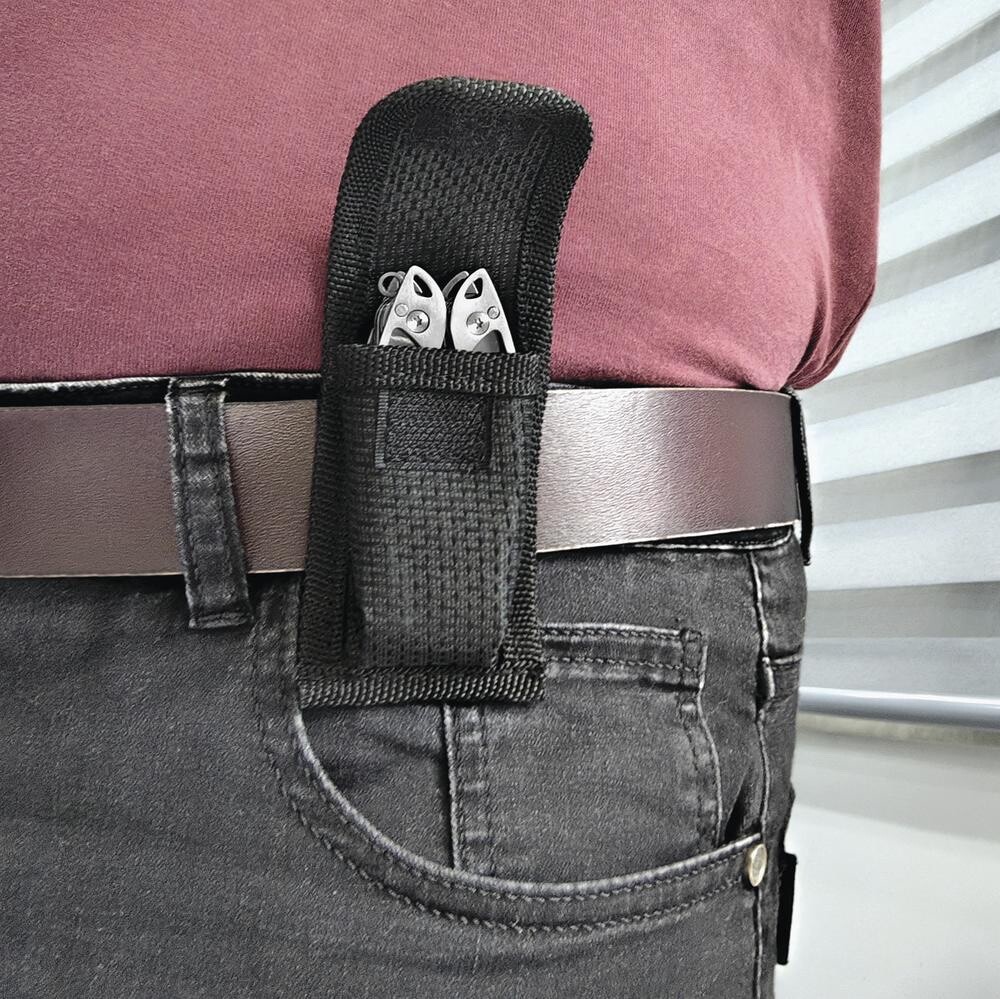 SINGLE Compact 13 in 1 Micro Multi-tool Stainless Steel with Belt Pouch Case