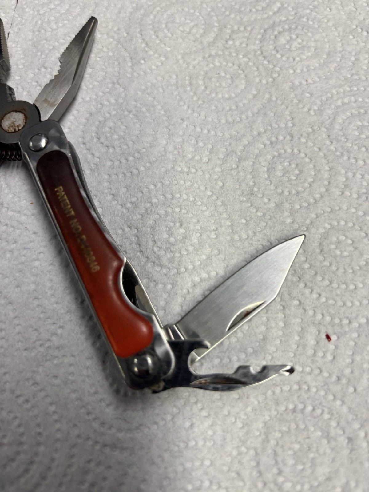 Sheffield 12018 Stainless Steel 8-in-1 Multi-Tool Pliers Knife Scissors Lanyard