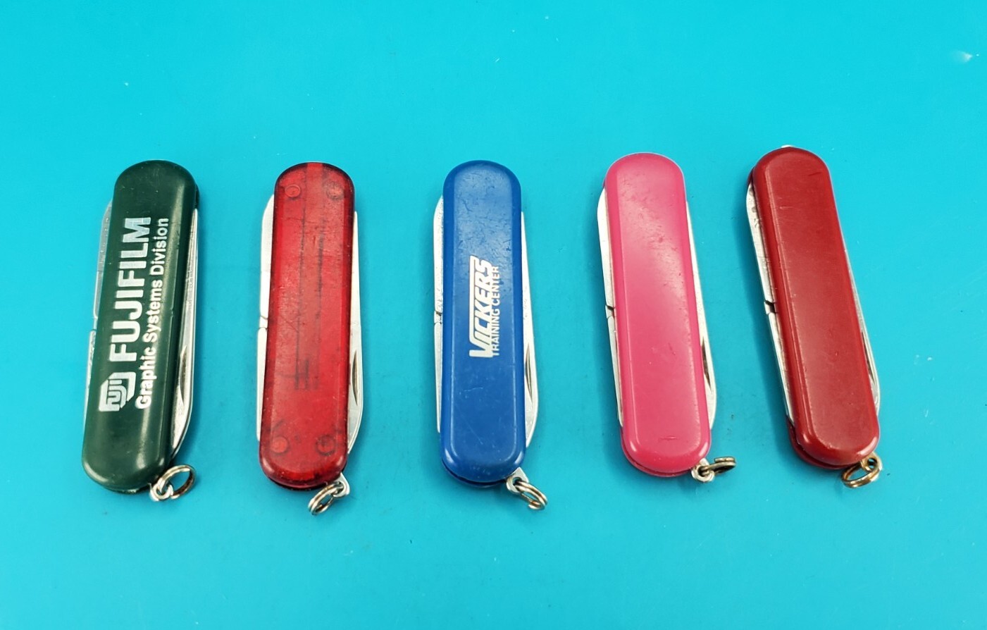 Lot of 5 Wenger Esquire Swiss Army Knife Multi Tools!