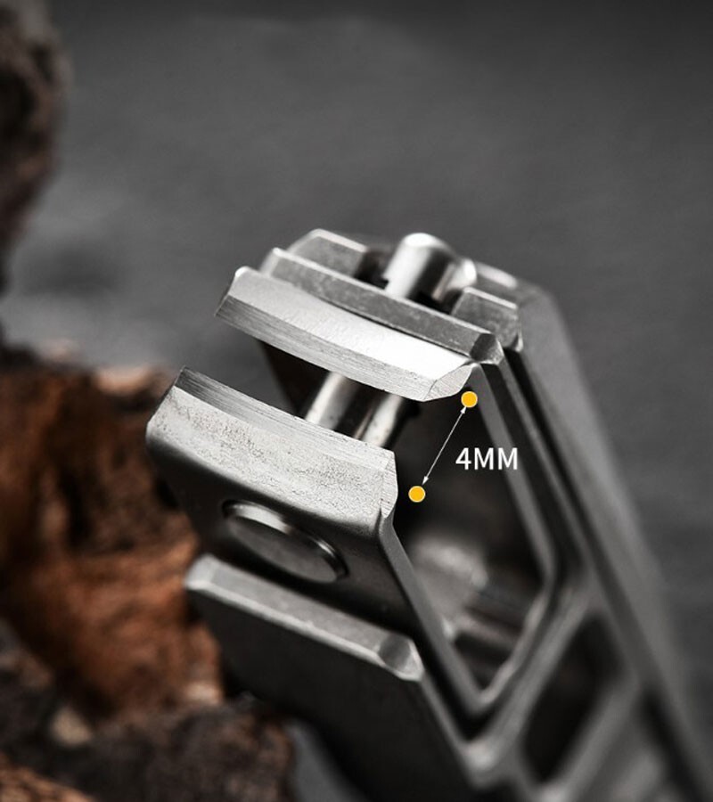 EDC Titanium Alloy Portable Multi Tools Nail Clippers Opener Hanging Buckle File
