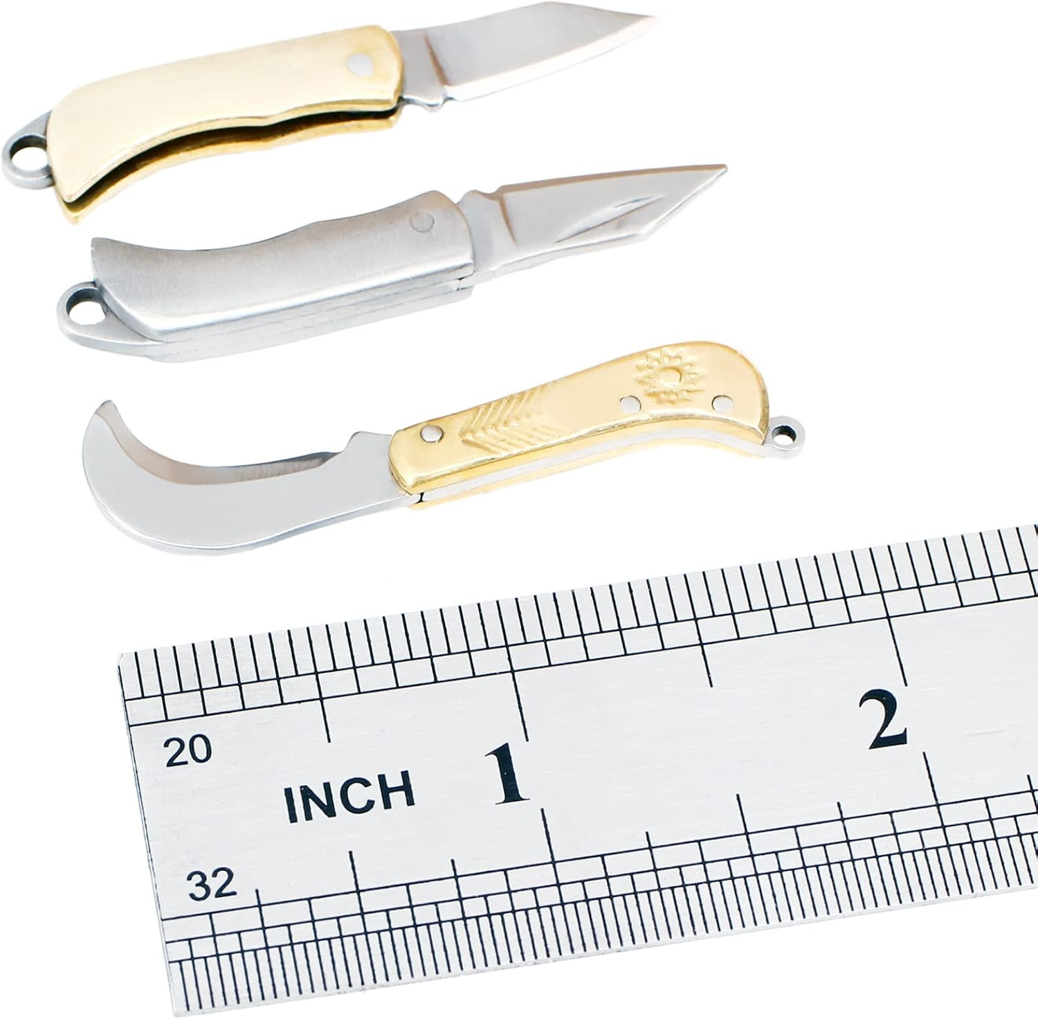 Novelty Tiny Package Box Cutter Opener Knife Tools, 2 Inches EDC Outdoor 3 Pcs