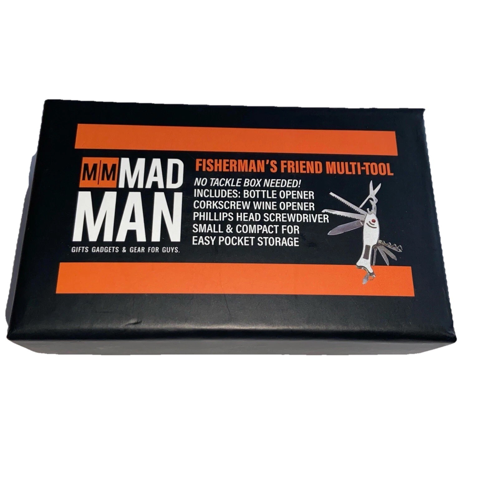 New Mad Man Fisherman’s Friend Multi-Tool Bottle Wine Opener Screwdriver Fishing