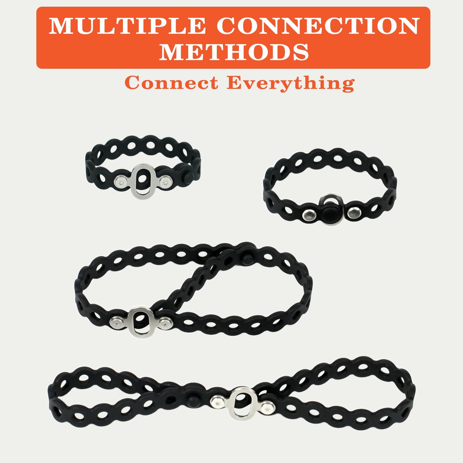 Modular Straps (4-Pack), Flexible Multi-Tool, Gear Strap for Outdoor Adventur…