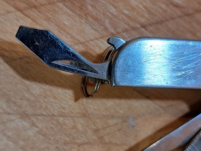 NICE VTG 11 PIECE MULTI TOOL POCKET KNIFE STAINLESS STEEL