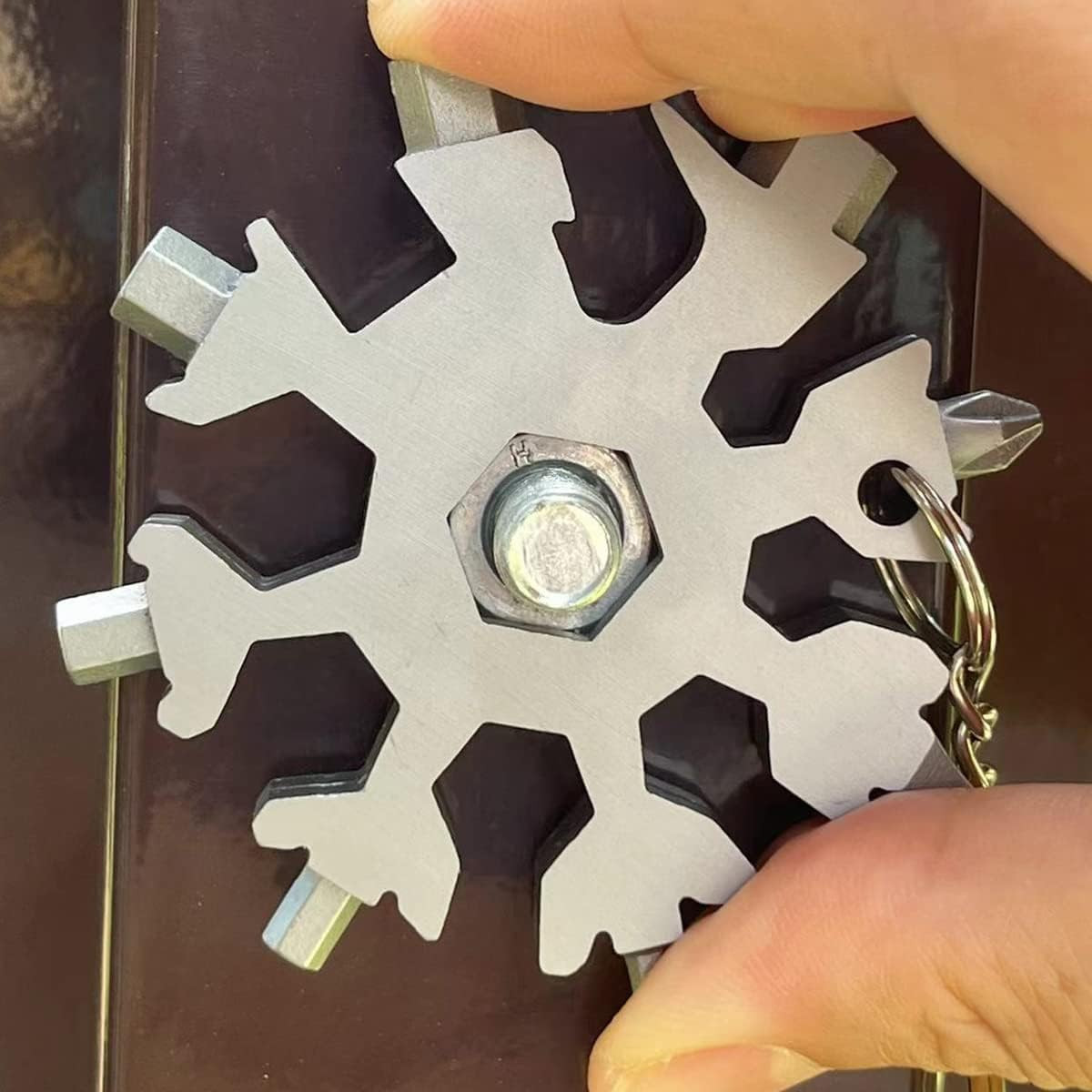 20 in 1 Snowflake Multi Tool, Cool Stocking Stuffers for Men Christmas Gift,Uniq