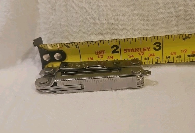 Leatherman Micra Multi-Tool Stainless Steel Spring Action Scissors Keychain