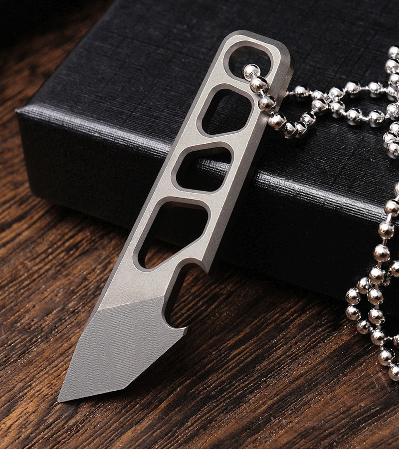 For EDC Titanium Alloy Multi Tool Pry Bar Crowbar Bottle Opener Pendant Gift NEW