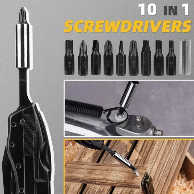 Folding Pliers Multi-functional Emergency Tool Manual Family Survival Screwdrive