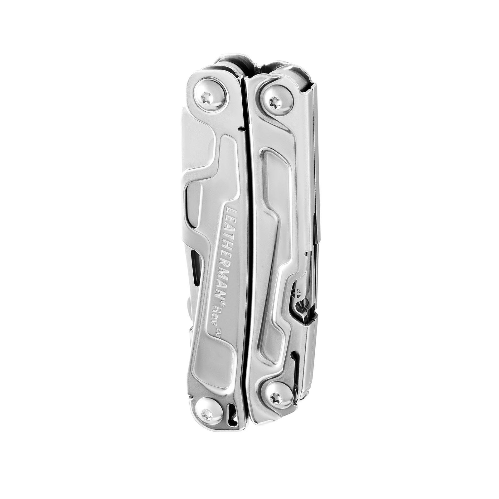 Leatherman Rev Pocket Size 14 Tools Stainless Steel Easy Carry Multitool, Silver