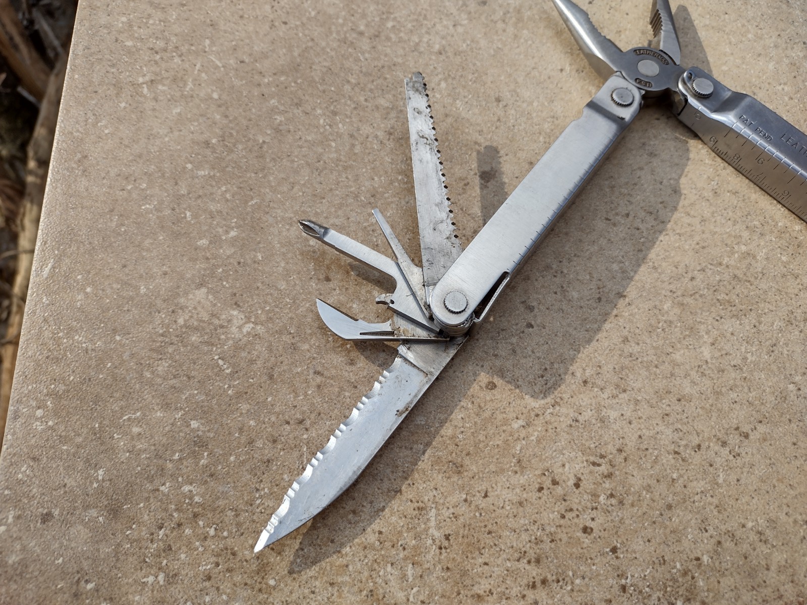Vintage Leatherman Super Tool PAT PEND Portland OR USA Used/Good No Sheath